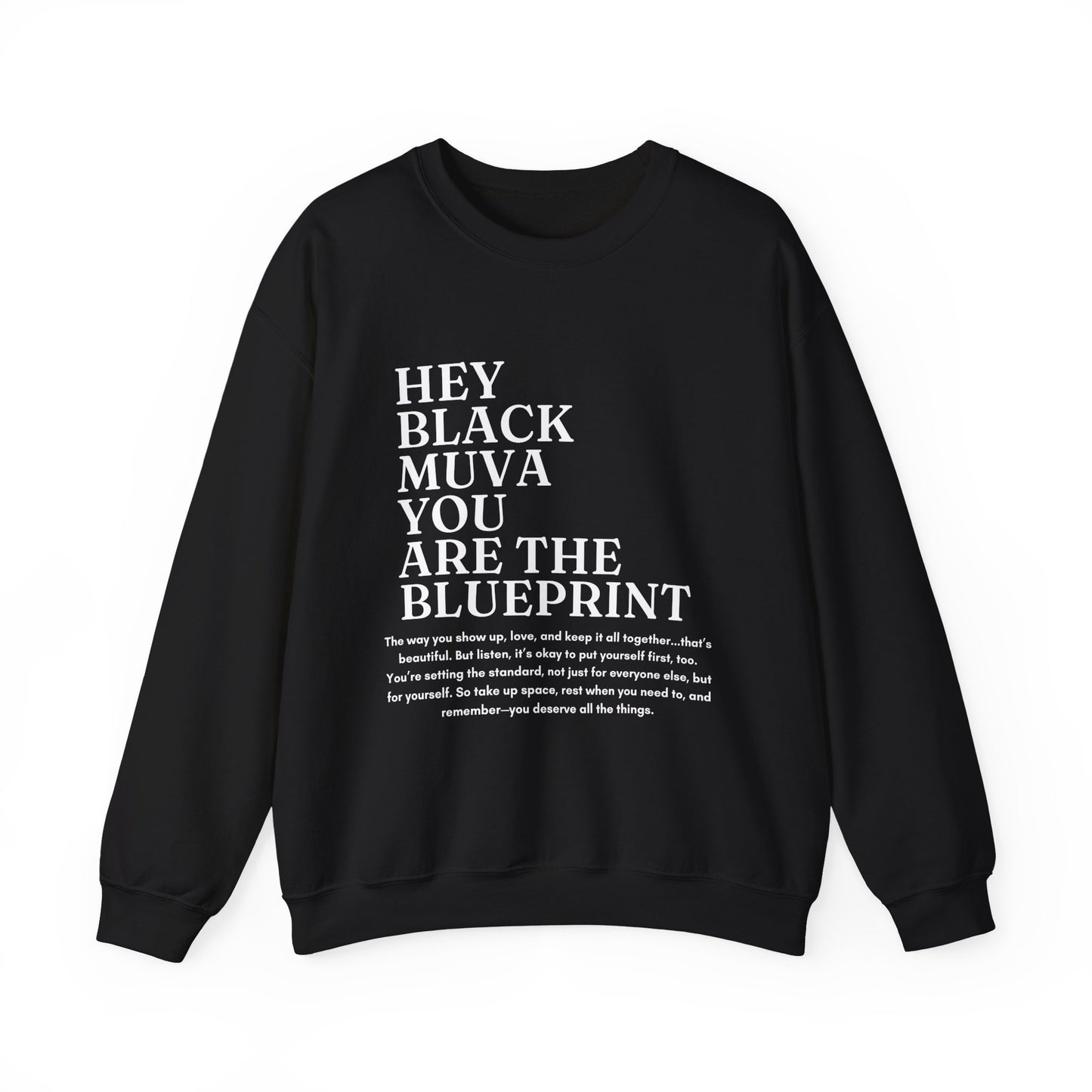 You Are The Blueprint Empowering Crewneck Sweatshirt for Moms