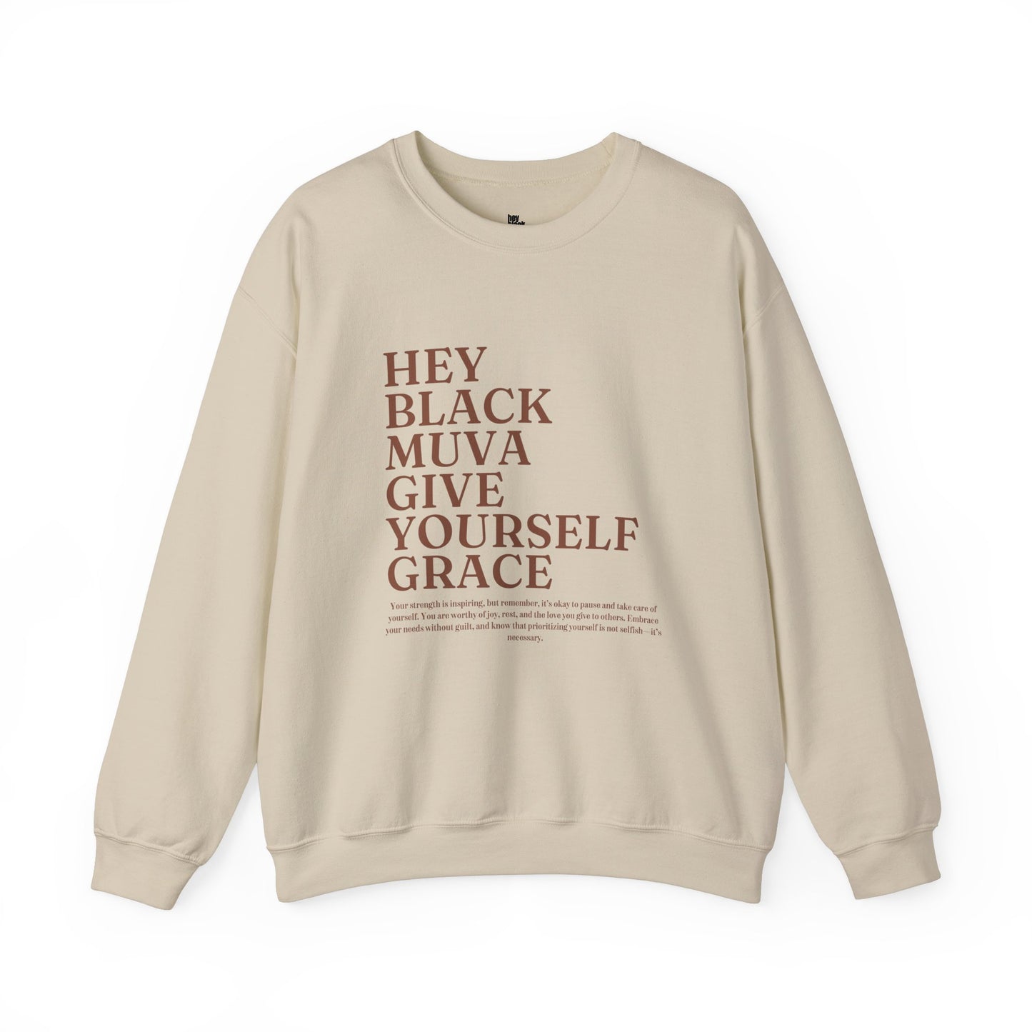 Give Yourself Grace Empowering Crewneck Sweatshirt for Moms