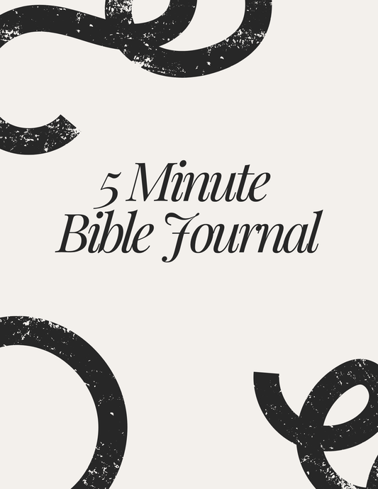 The 5-Minute Bible Journal: A Simple Daily Guide to Connect With God