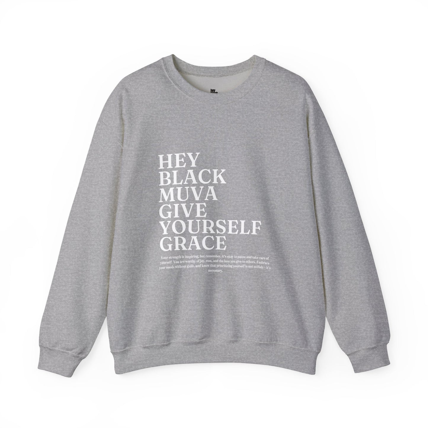 Give Yourself Grace Empowering Crewneck Sweatshirt for Moms