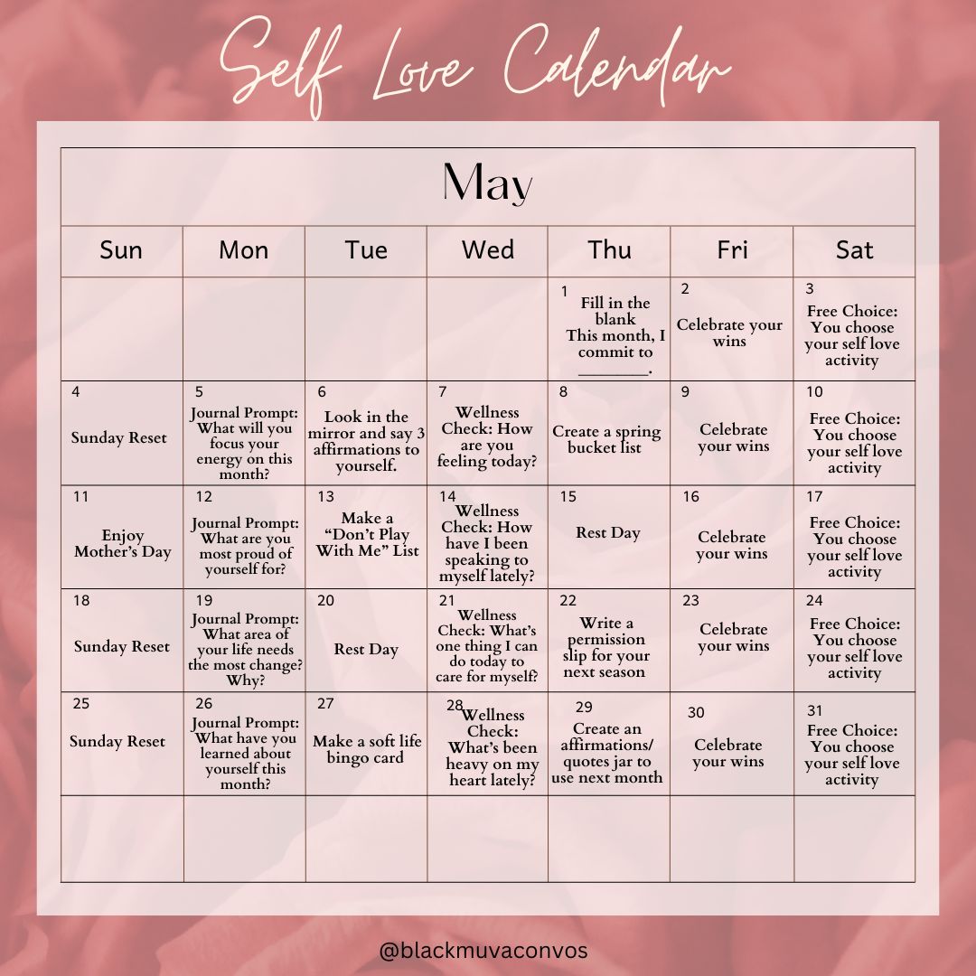 May Self Love Challenge