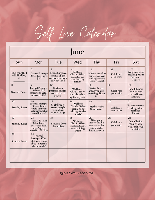 June Self Love Challenge Download